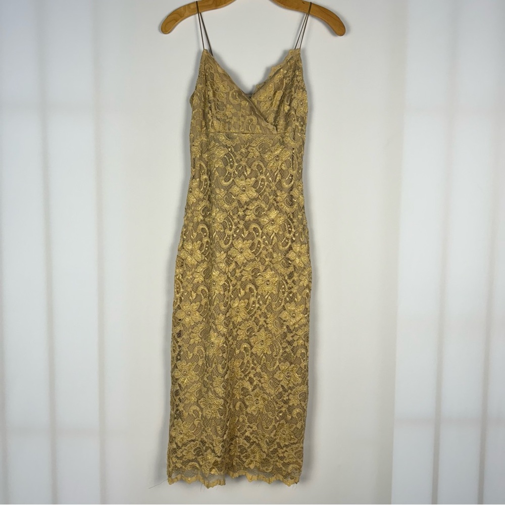 The White House Gold Dress